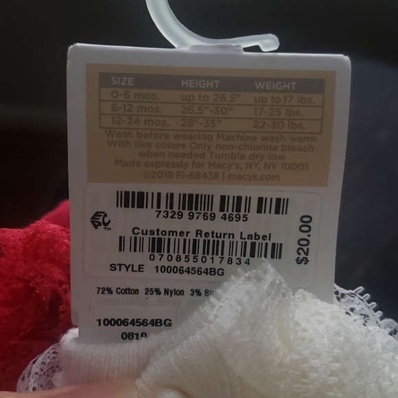 Baby dress socks with ruffle - Picture 2 of 2